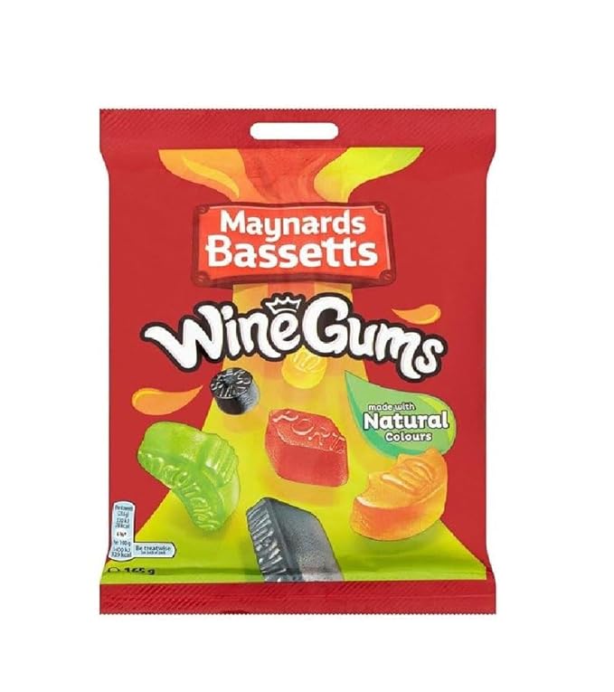 Maynards Bassetts Wine Gums Bolsa 165g x 3 miniatura 3