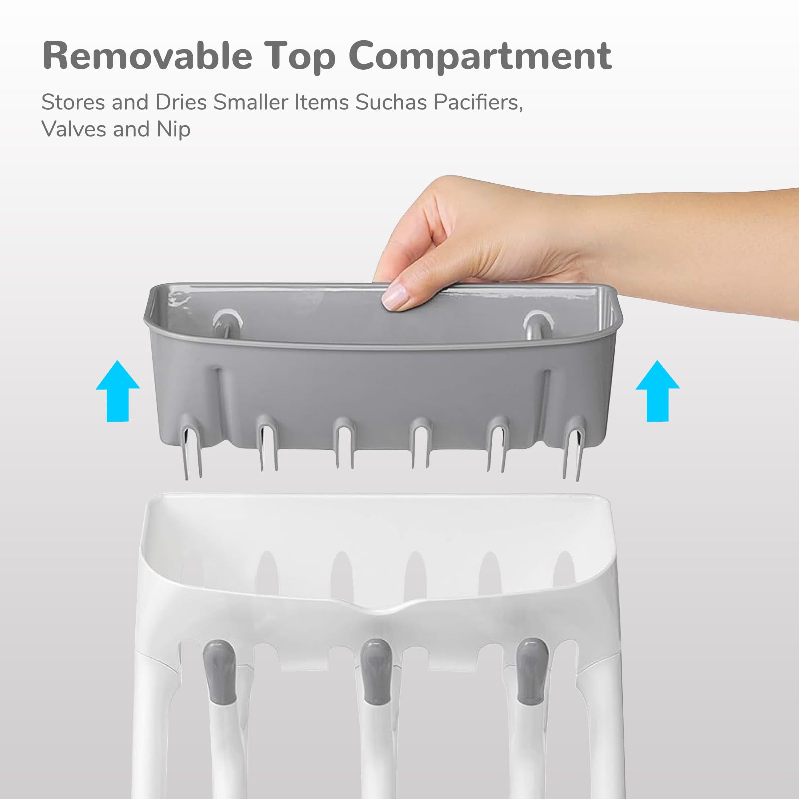 MsisieIve Baby Bottles Drying Rack, Drying Rack, Baby Bottles, Drying Rack Baby Bottles for Baby Bottles and Pump Parts Cleaning - Image 3
