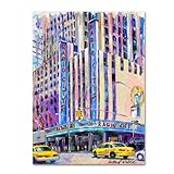 Trademark Fine Art Radio City Music Hall Artwork by Richard Wallich, 14 by 19-Inch