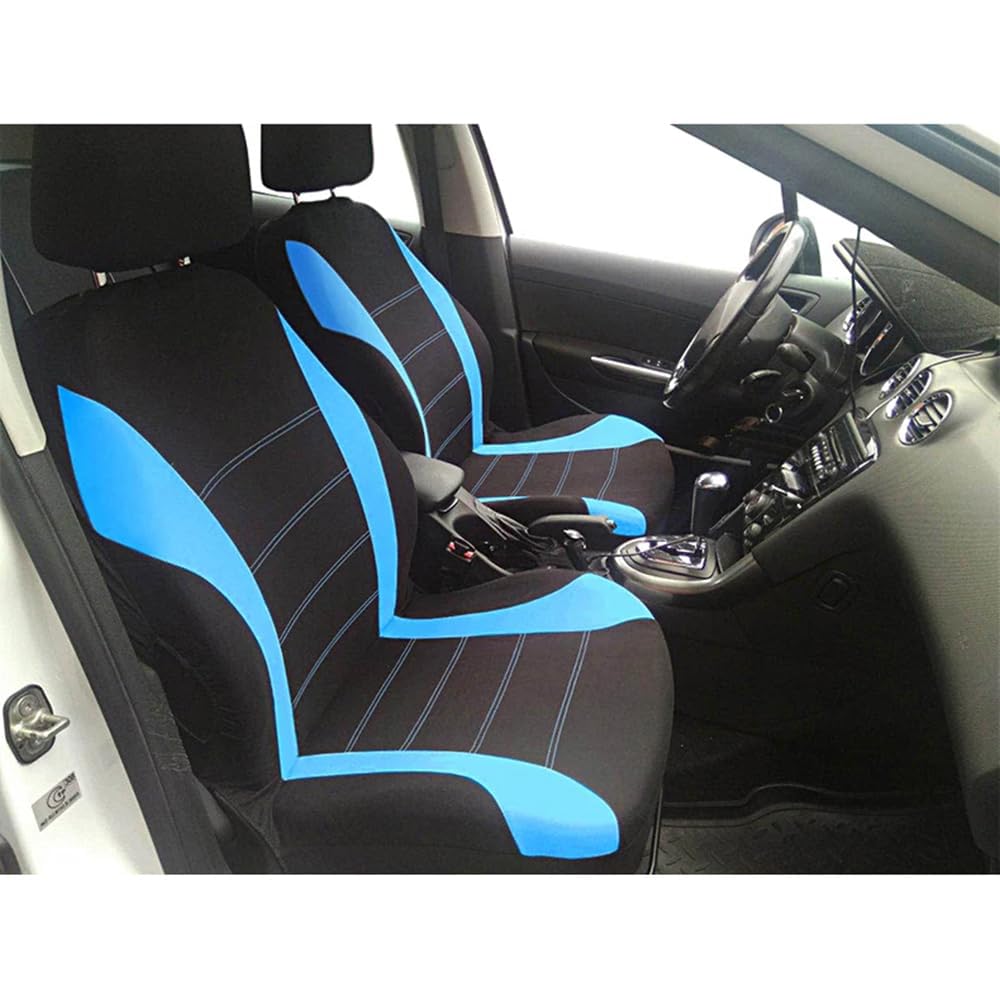 Housses De Sièges Voiture Pour Ford KA RU8 2008-2016 - Set Avant Noires Antidérapantes Et Imperméables