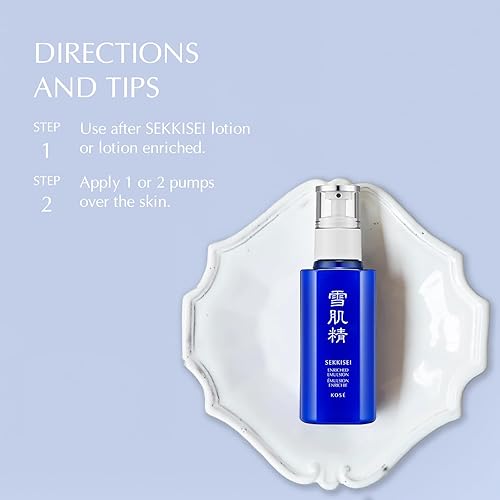 Miniatura 3 de SEKKISEI Suero de crema facial enriquecido con emulsión, brillante e hidratante, 4.7 onzas