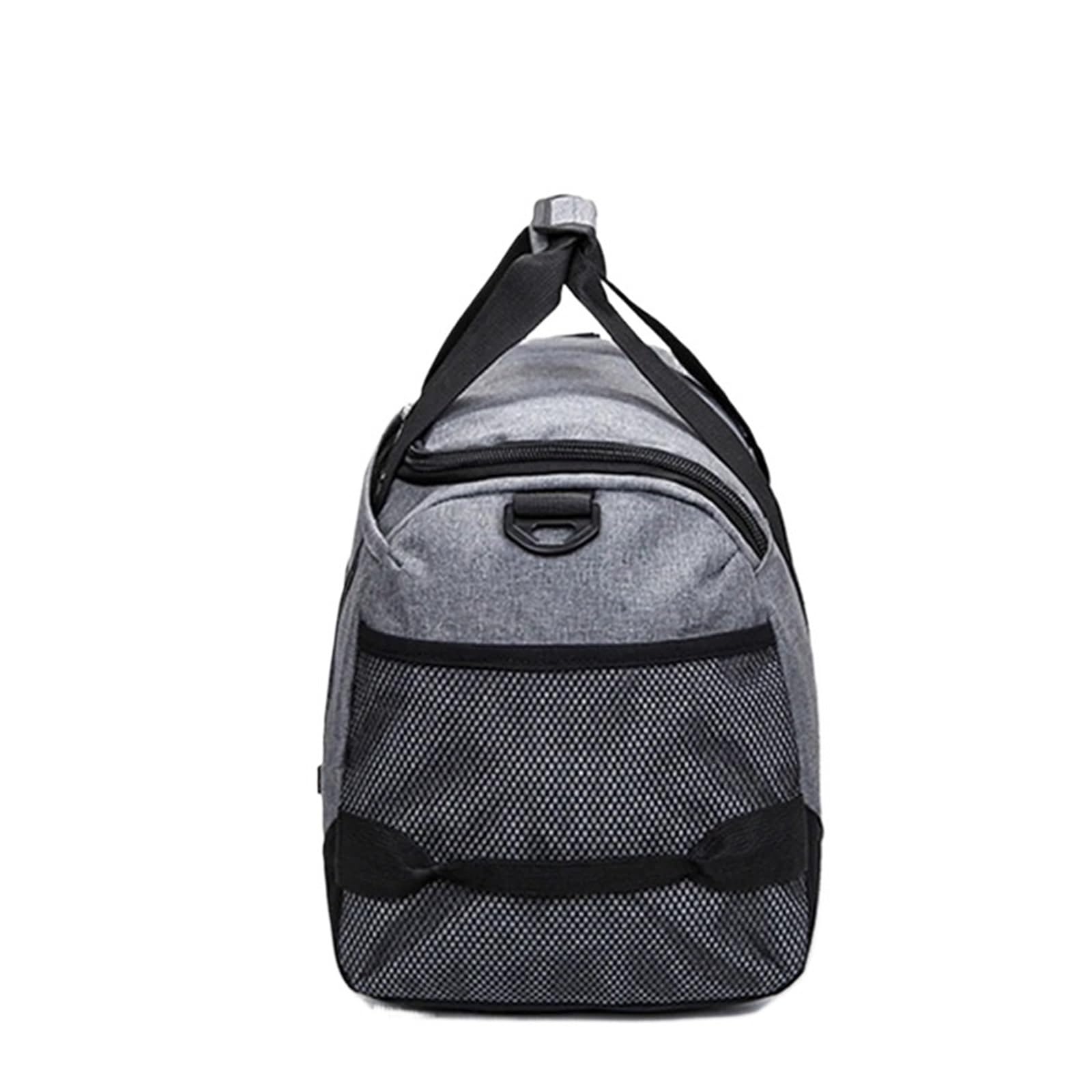 Sporttasche Large Sports Bag Waterproof Gym Bag Polyester Men/Women Large Capacity Packable Sports Bag Travel Backpack(Black)