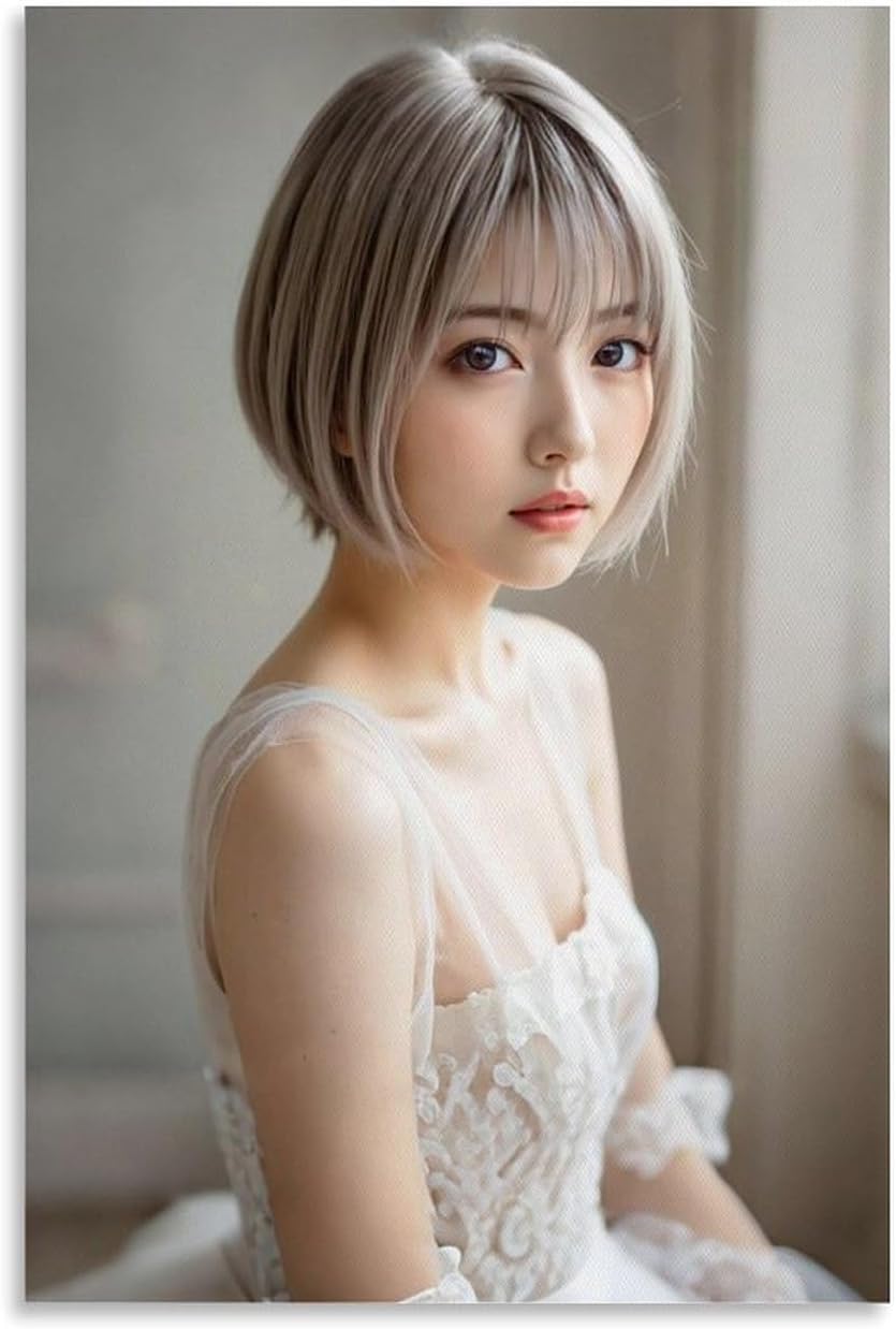 浜辺美波 写真 ポスター キャンバス ポスター 印刷 壁アート 油彩画 モダン ホーム装飾 誕生日ギフト すぐに掛けられます24x3