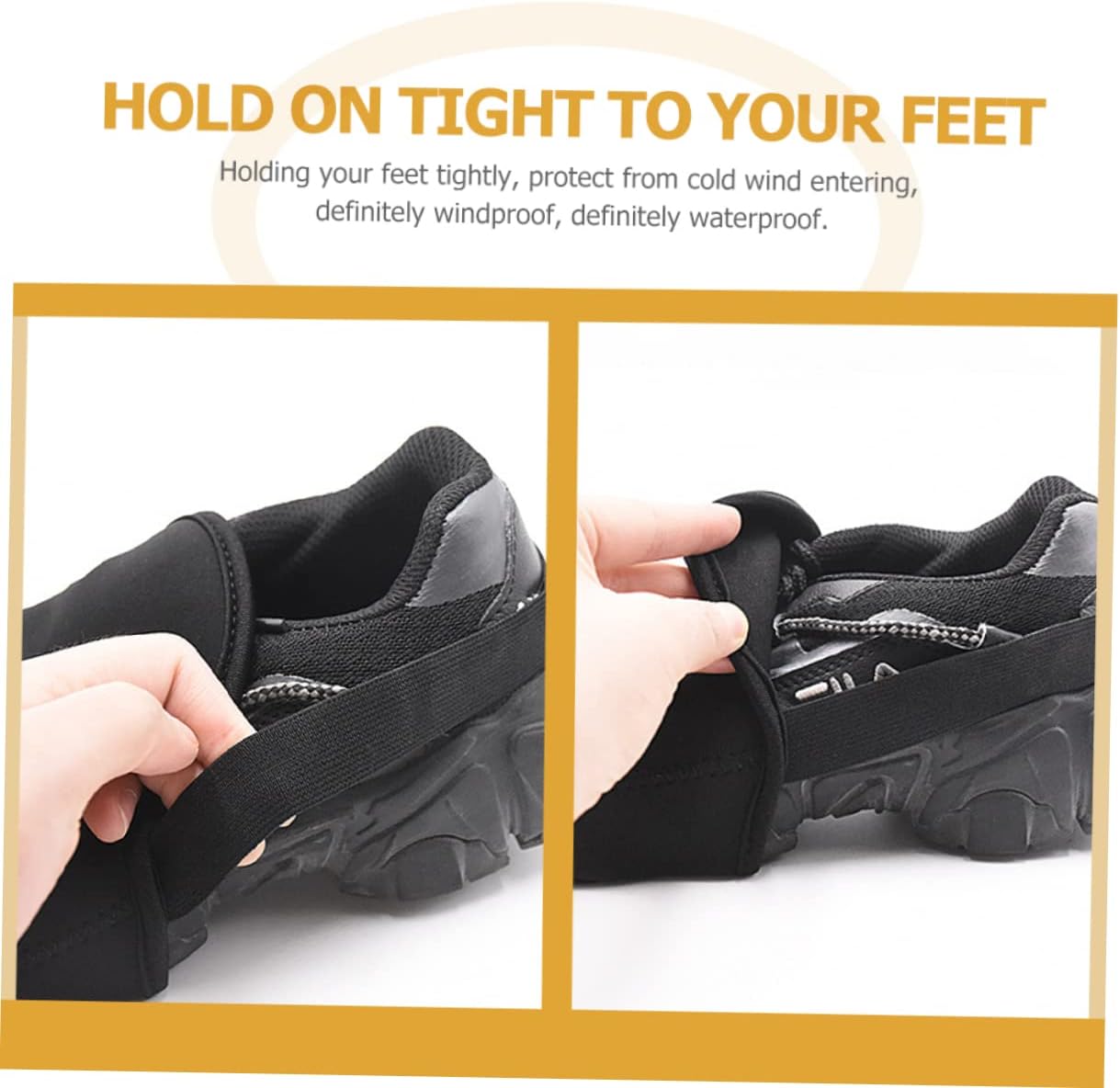 Sosoport 3pairs Winter Shoes Cover for Riding Cycling Shoe Covers Windproof Non-Slip Outdoor Accessory for Bike Riding