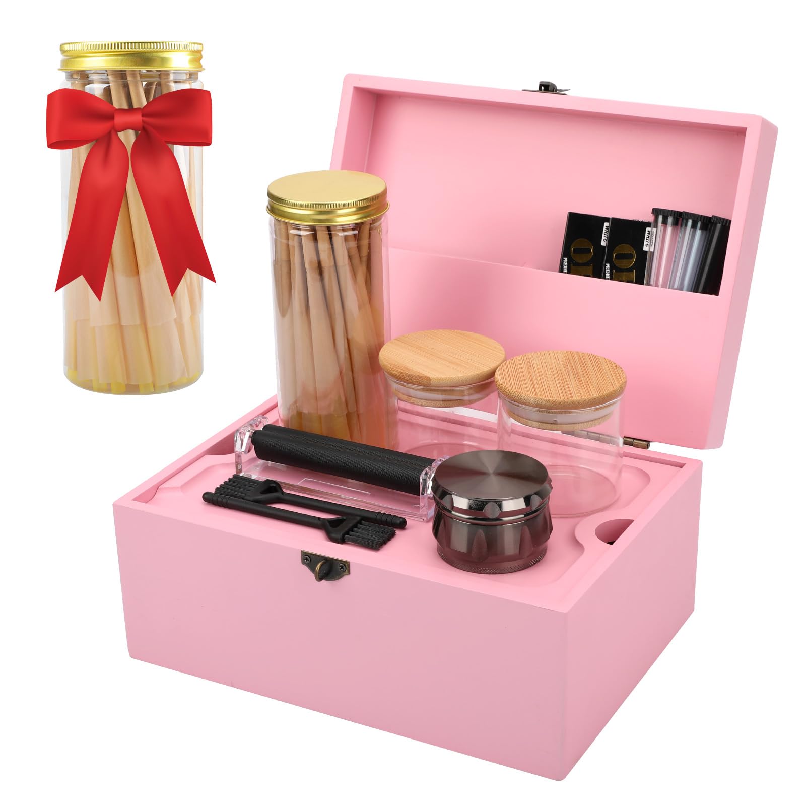 シューズケースBORDERS BY BALCONY ピンク ボックス型 シューズケース