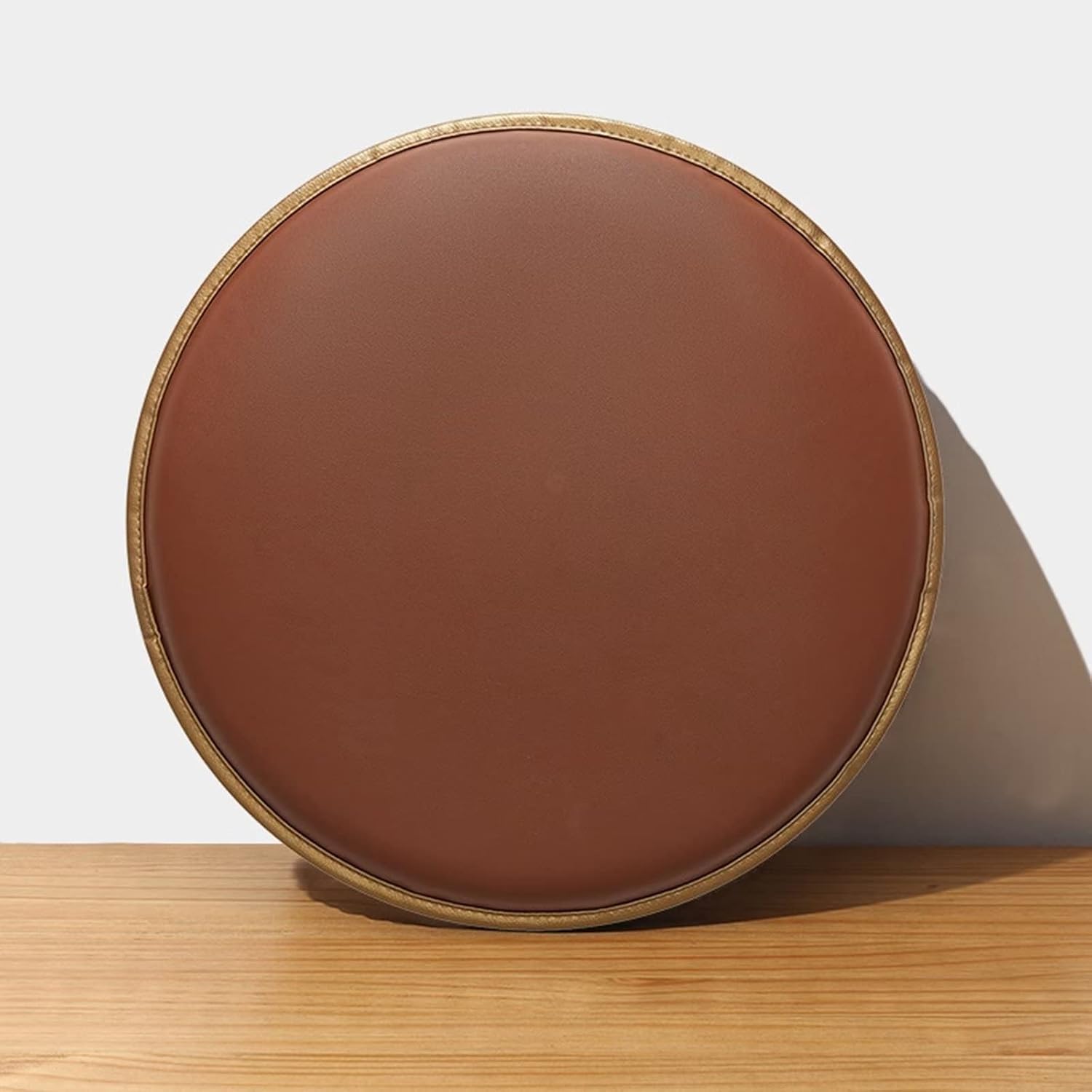 Coussin de chaise de jardin marron 40cm rond en mousse à mémoire