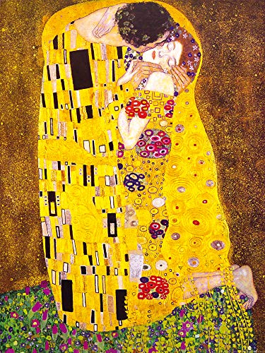 1art1 Gustav Klimt Poster Le Baiser, 1908 Affiche Reproduction 80x60 cm