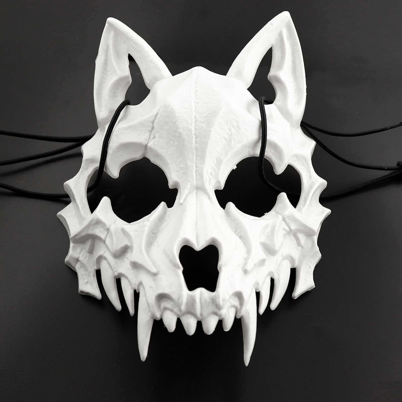 SHOWHEEL Máscara Media de Calavera Animal, Máscara de Hombre Calavera, MáScara de Esqueleto de Halloween