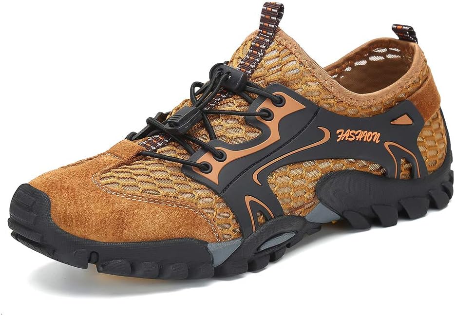 FLARUTMen's Sandals Barefoot Hiking Shoes Quick Dry Breathable Mesh Lightweight Outdoor Training Water Walking Shoes