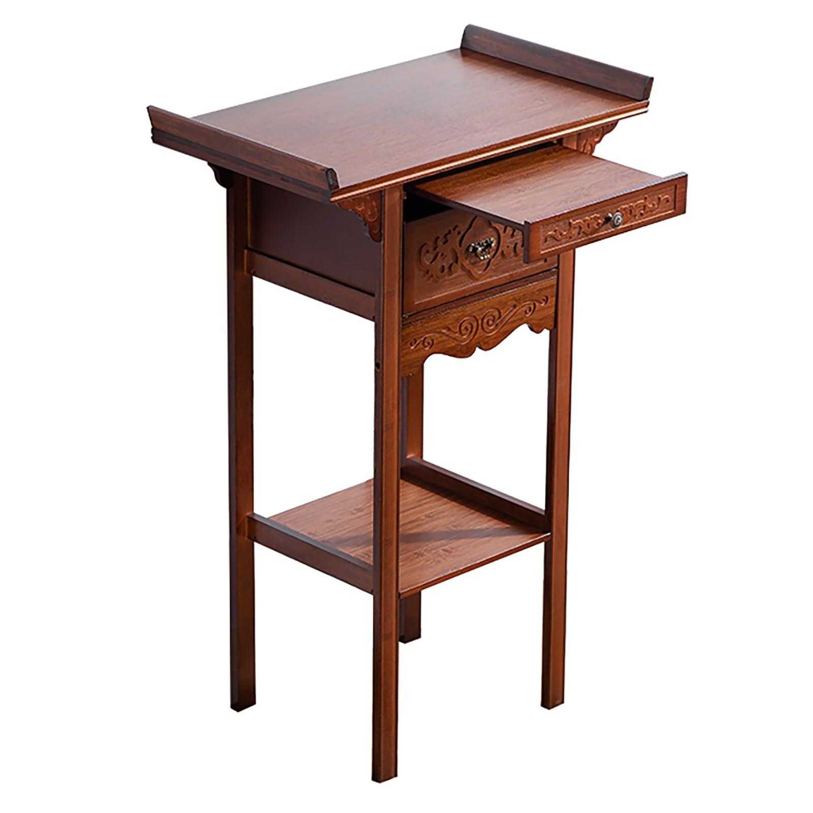 Altar table with storage d'ambiance zen pour rituels ésotériques et méditation quotidienne