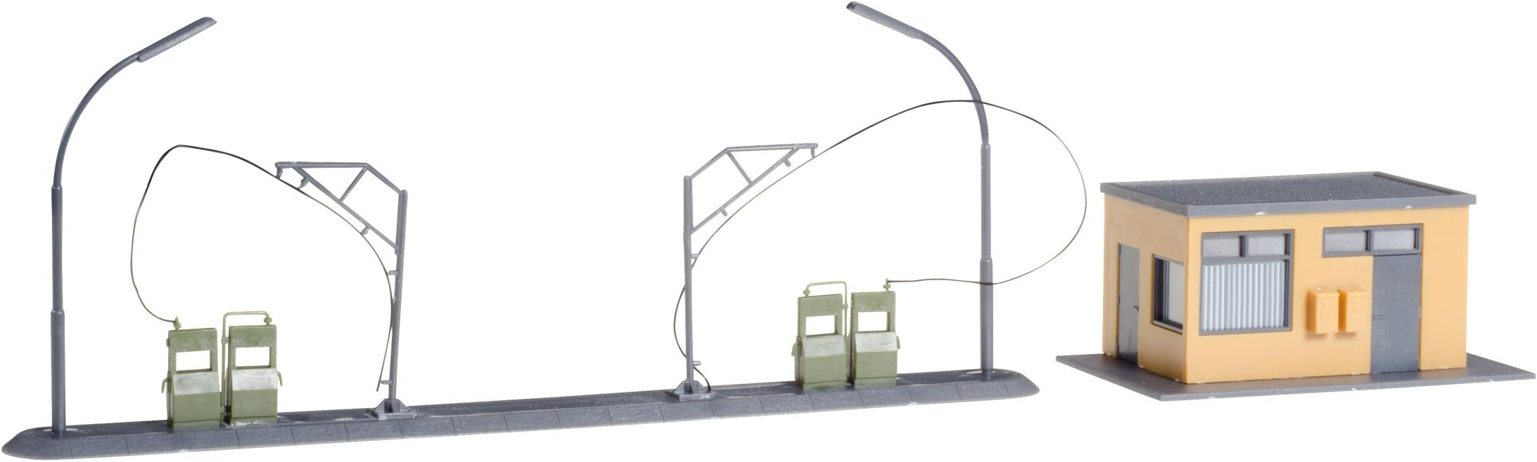 Herpa 745864 Military Building Set Fuel Filling Station 1:87 Scale for Airport Diorama