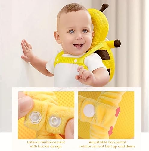 Miniatura 3 de Mochila protectora de cabeza de bebé: Bee Soft Landing & Safety Protección contra caídas para bebés gateando y caminando y cojín de espalda caída