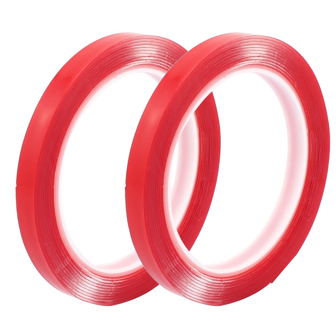 IIVVERR 2pcs 10mm x 1mm Strong Acrylic Adhesive Clear Double-sided Glue Tape No Trace 3 Meters Length(2pcs 10mm x 1mm Adhesivo Acrílico Transparente Cinta de Pegamento de doble cara Sin Rastreo 3 Metr
