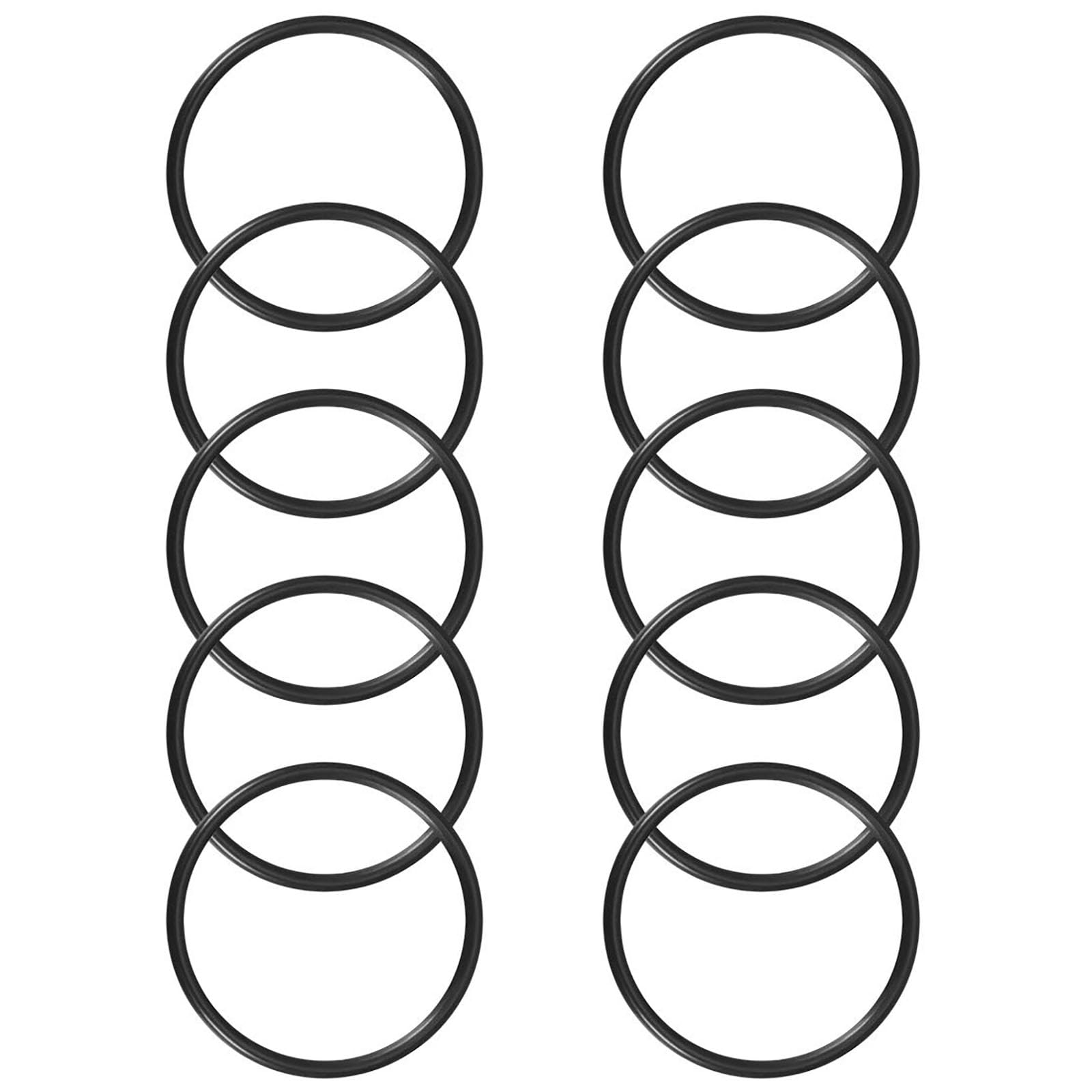 ROWORKX 10Pcs Nitrile Rubber O-Rings - 42mm OD x 38mm ID x 2mm Width Sealing Gaskets for Hose, Faucet, Plumbing, Automotive and General Repair Applications