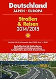  Shell Straßen & Reisen 2014/2015 Deutschland 1:300.000, Alpen, Europa: Deutschland mit 46 Zufahrtskarten, 46 Citypläne mit Straßenverzeichnis, Autobahnkarte, Serviceteil, Ortsverzeichnis
