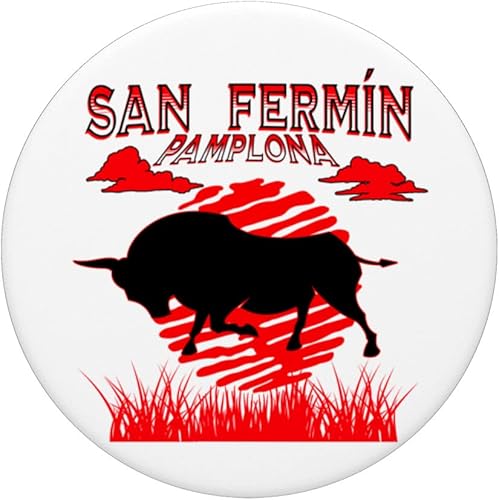 Miniatura 3 de San Fermín Sanfermines Pamplona Encierro Navarra PopSockets Swappable PopGrip