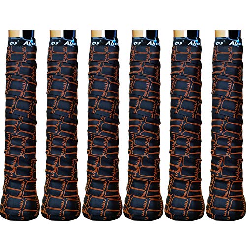 ALIEN PROS Tennis Racket Grip Tape (6 Grips) – Tac Moisture Feel Tennis Grip – Tennis Overgrip Grip Tape Tennis Racket – Wrap Your Racquet for High Performance (6 Grips, Dragon Skin)