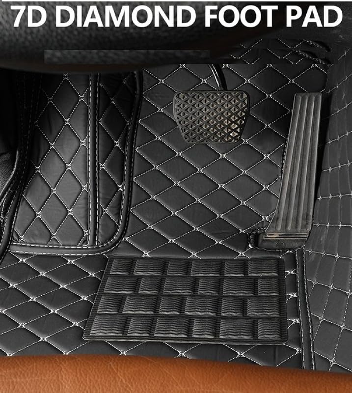 Image of PROTEGO 7D 7-Layer Car Mats Full Set Custom Fit for Hyundai Tucson | Double-Stitched PU Leather + Velcro Bottom for Anti-Slip Grip | Mono Grass, Heavy Duty Vinyl, Non Woven Fabric,SoftFoam,XPE