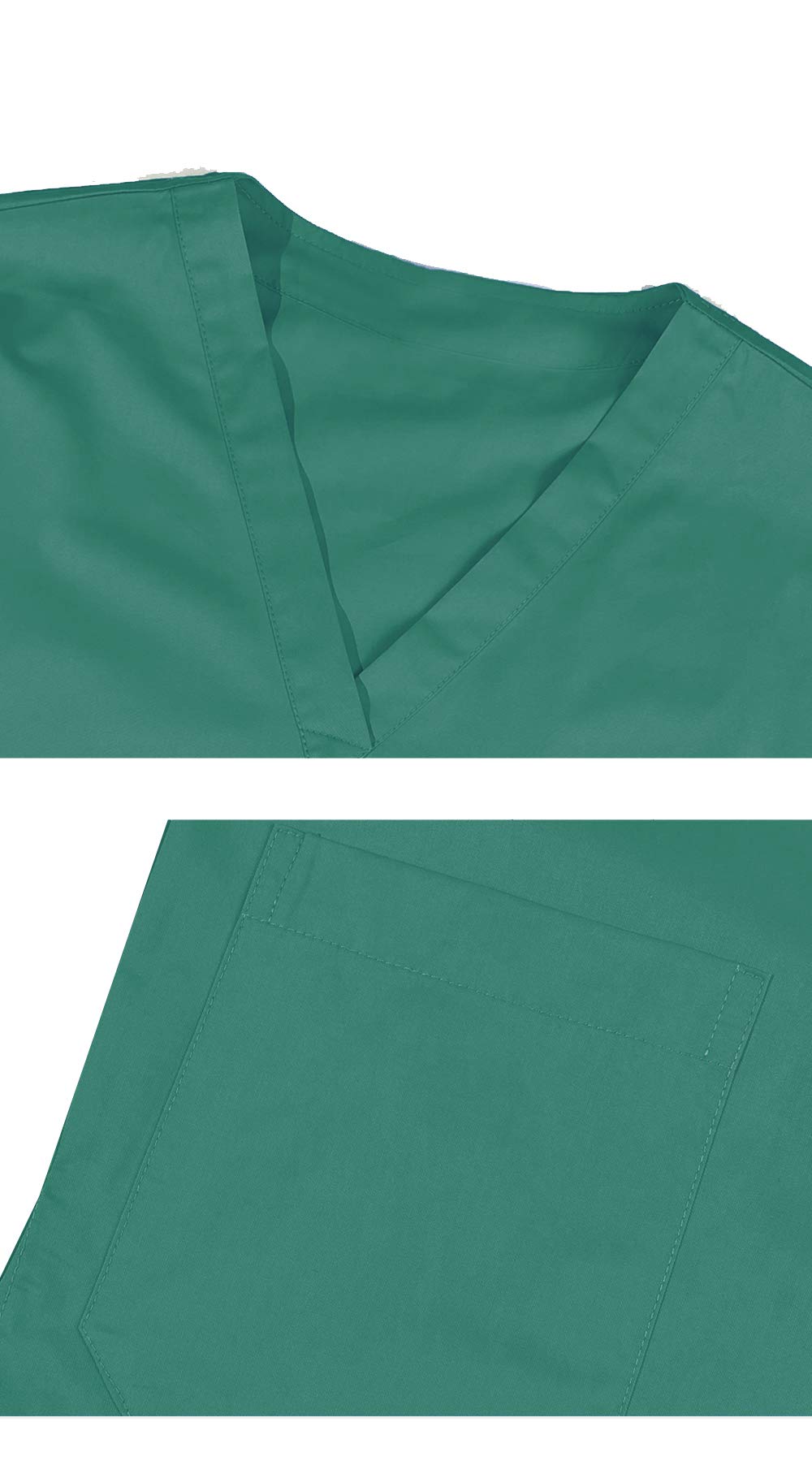 TCD Ricamo Gratuito Divisa Sanitaria Infermiere Casacca e Pantalone | Completo Medicale Unisex Uomo Donna | OSS Ospedale Estetista Veterinario Dentista | 100% Cotone