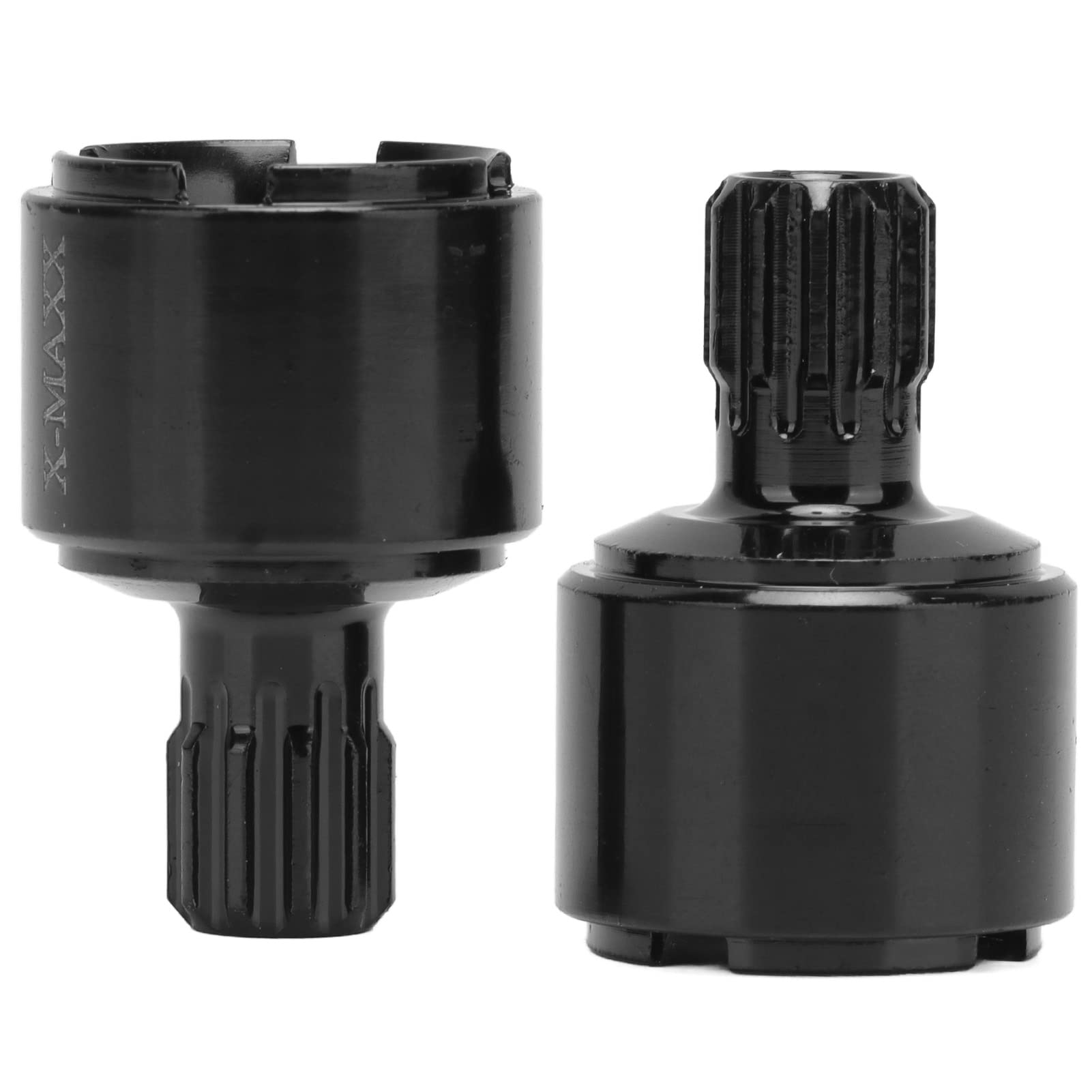 HELEVIA2pcs RC Front Rear Drive Cups Black Easy Replaceable RC Steel Drive Cup for TRAXXAS X MAXX 1/5 Climbing Car