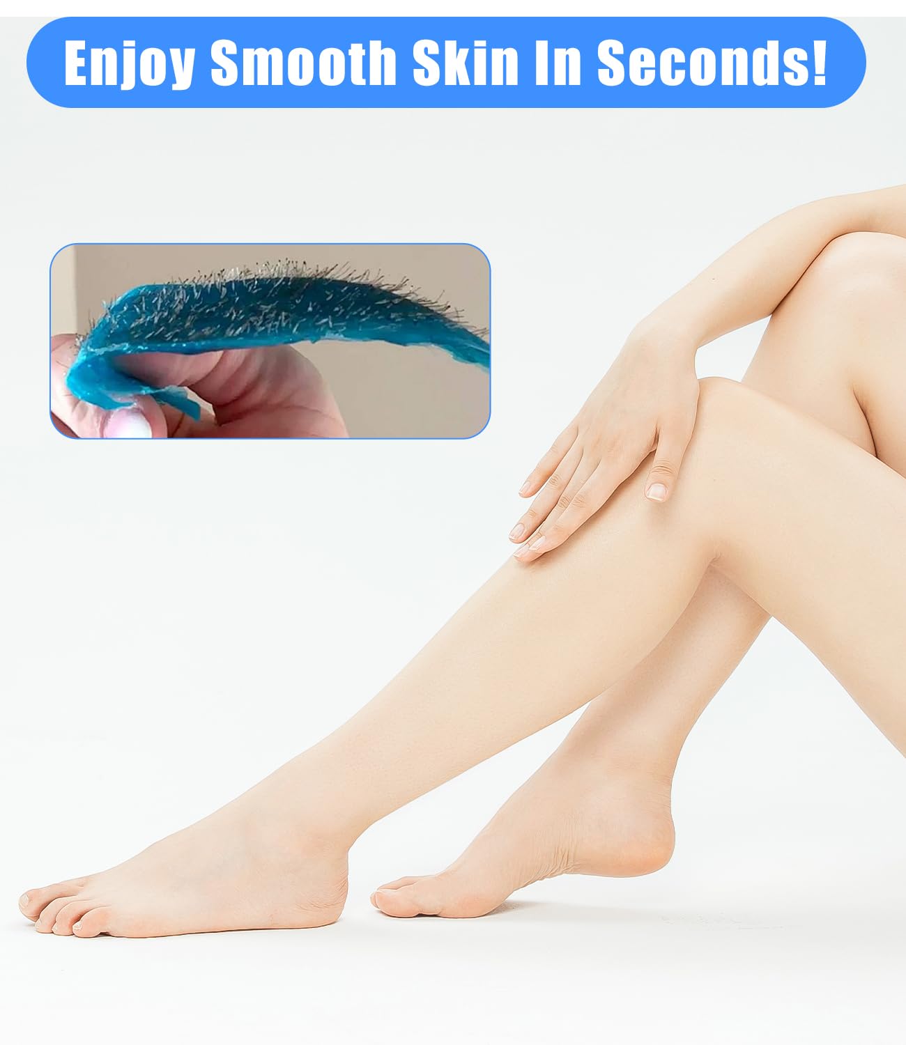 Waxing Set Wachs Haarentfernung Maschine: Wachswärmer Gerät mit LED-Digitalanzeige - Rein Natürlicher Wachsmaschine zur Enthaarungswachs - Warmwachsgerät Geeignet für Nasenhaar Wachs (Schwarz)
