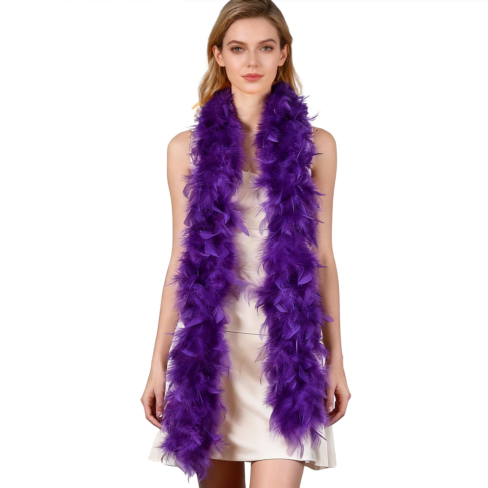 THARAHT 19 Color- 40/60g 2Yard Chandelle Feather Boa Dancing Wedding Party Halloween Costume Decoration Feathers boa