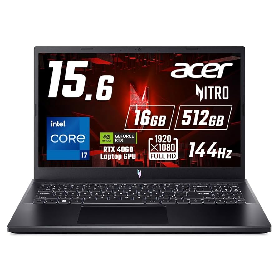 メモリ16GB Corei7 8世代 Acer ゲーミングノートPC Nitro 5 Nvidia GPU