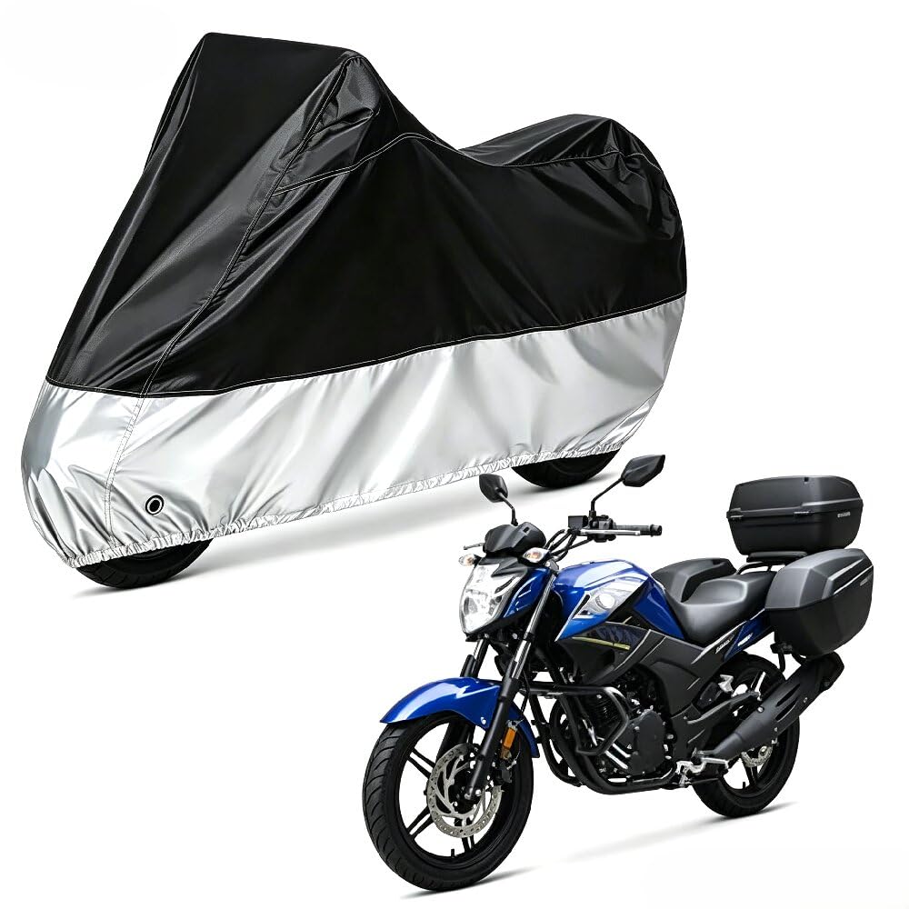 Qoyydsdbl Motorcycle Cover for Vespa ET All Season Universal Weather Waterproof Outdoor Sun Vehicle Cover Storage Bag