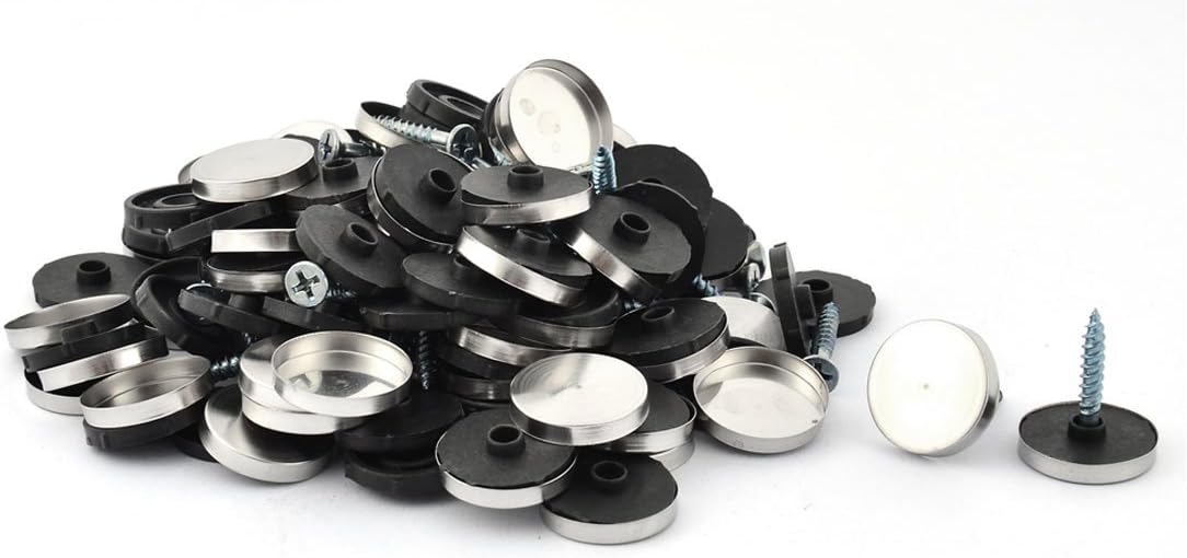 Glass Table Quality Parts Round Cap Decorative 20mm Diameter Mirror Screw Nails Lid 60pcs Model:20as263qo645