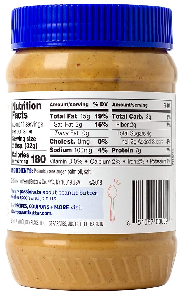 Peanut Butter & Co. Crunch Time Peanut Butter, Non-GMO Project Verified, Gluten Free, Vegan, 16 Oz (Pack of 3)