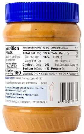 Peanut Butter & Co. Crunch Time Crunchy Peanut Butter, 16 oz (3 Pack)