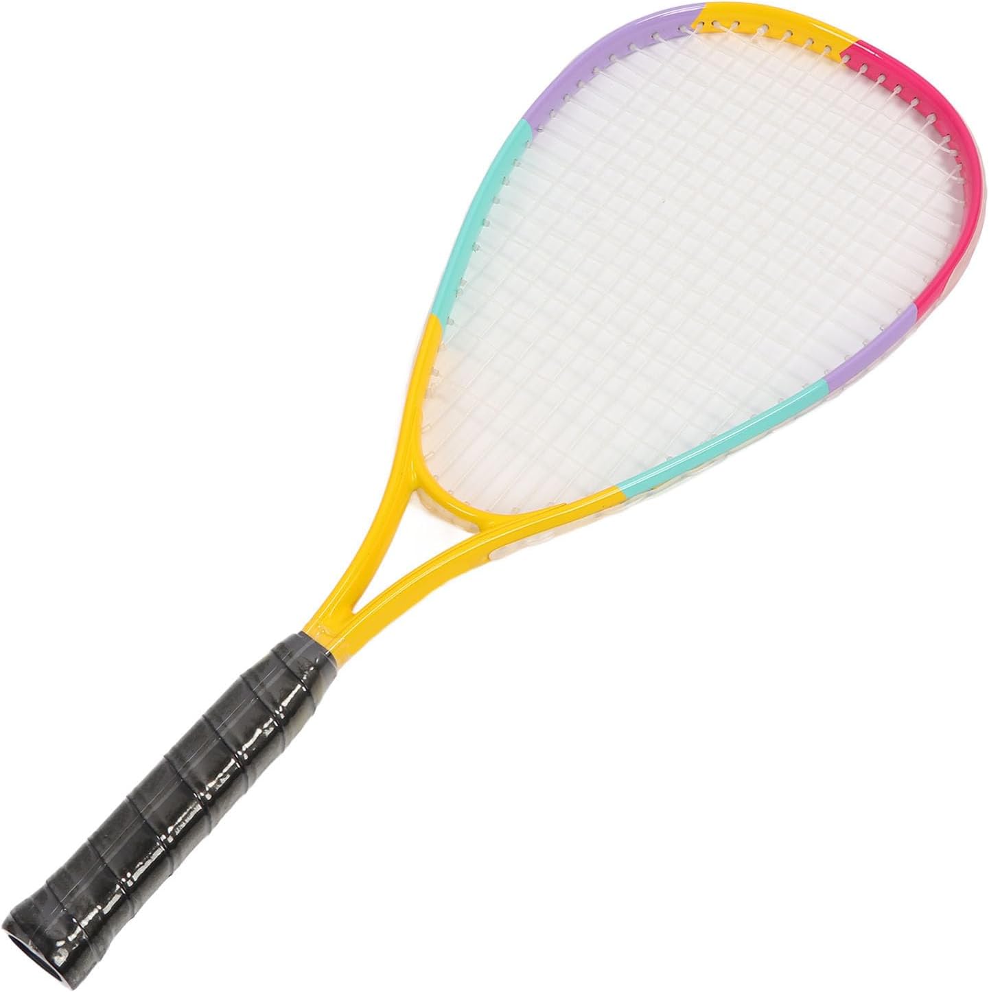Lightweight Kids Beginners Squash Racket, Large Racquet Face Shock Absorption Transparent String Oversized