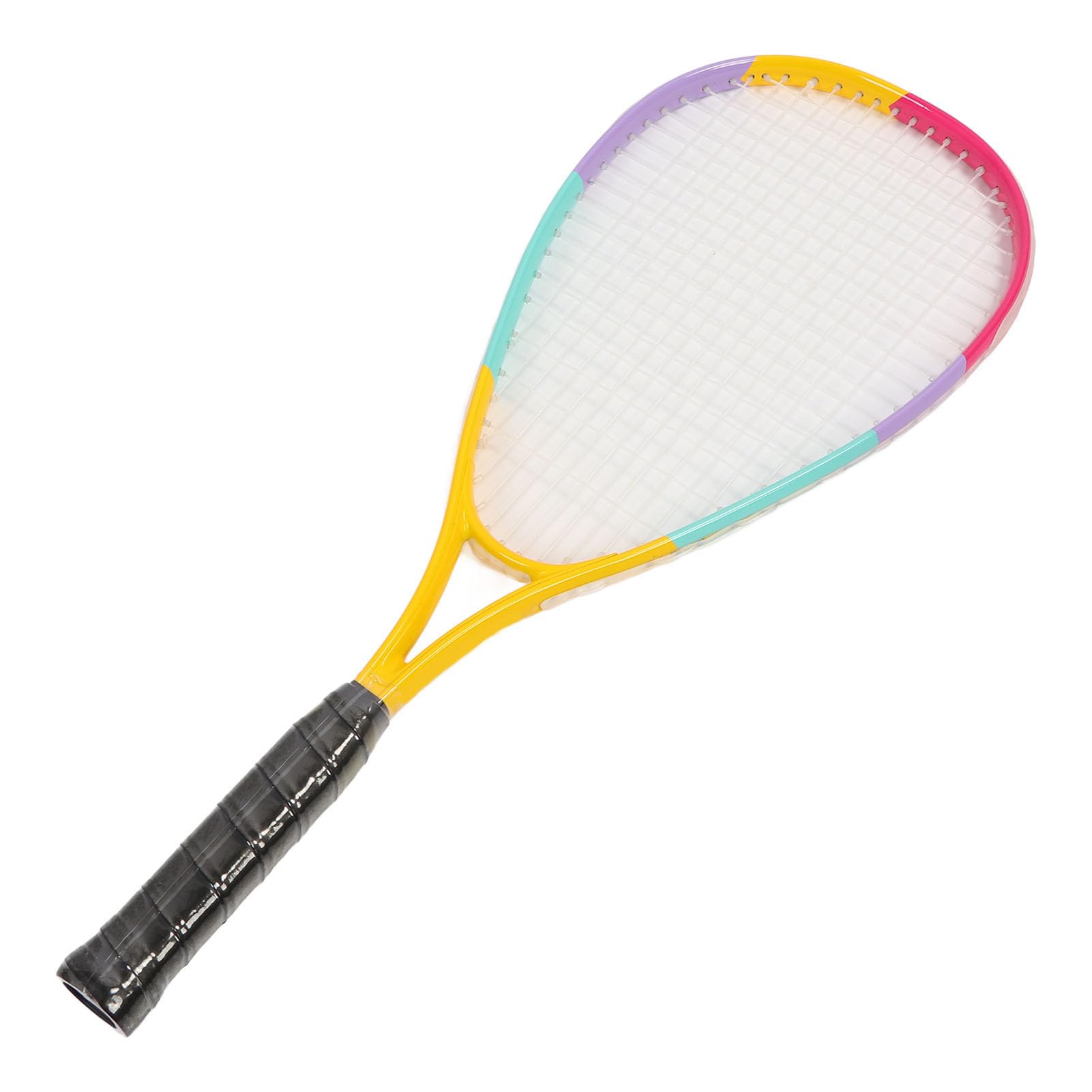 Rosvola Racchetta da Squash Testa Extra Large, Design Leggero, per Gioco | Corda in nylon resistente, presa comoda, versatile per i bambini, ammortizzante