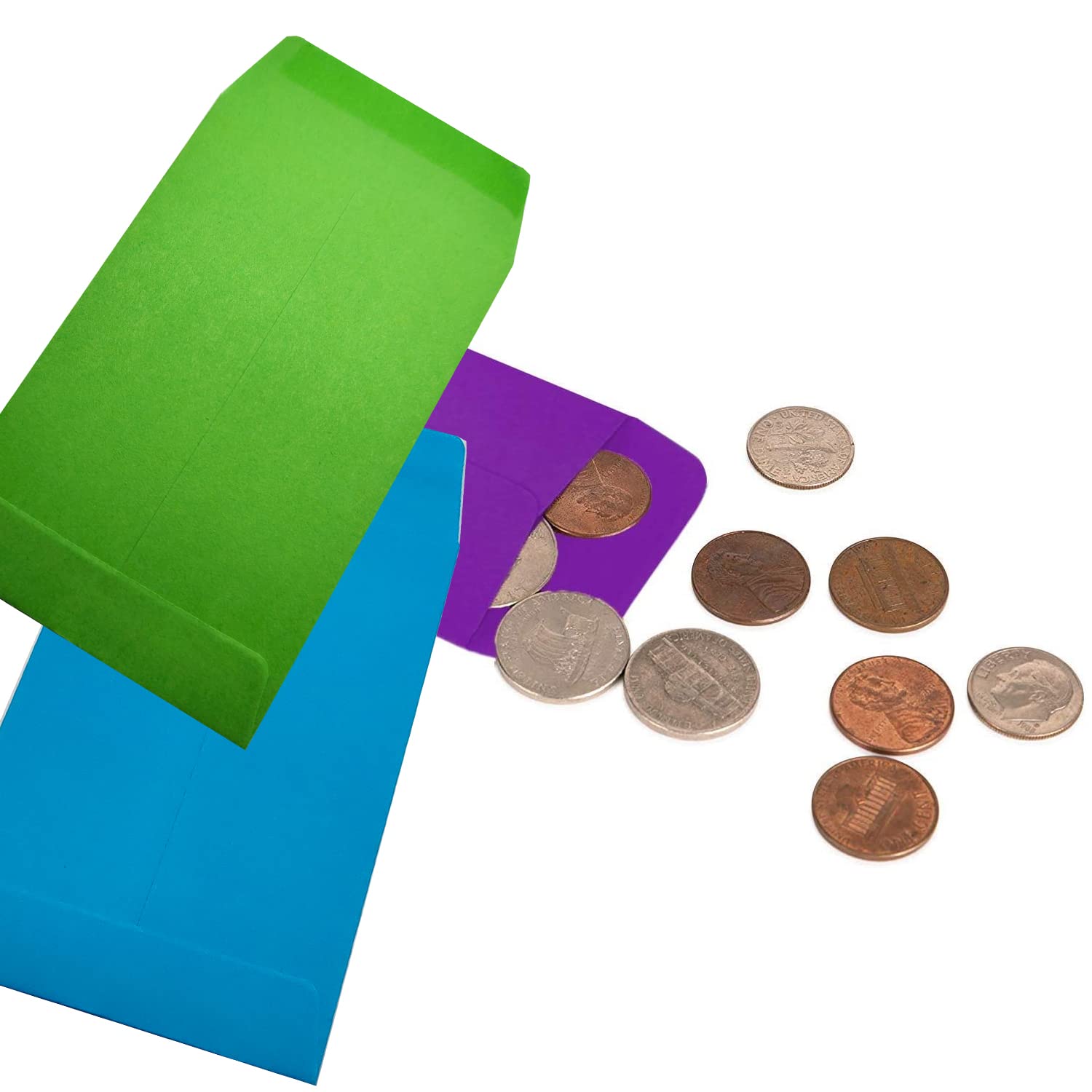 100 Buste Per Monete Autoadesive - 5,7x8,9 Cm Per Semi, Francobolli E Piccoli Oggetti - Foto 12