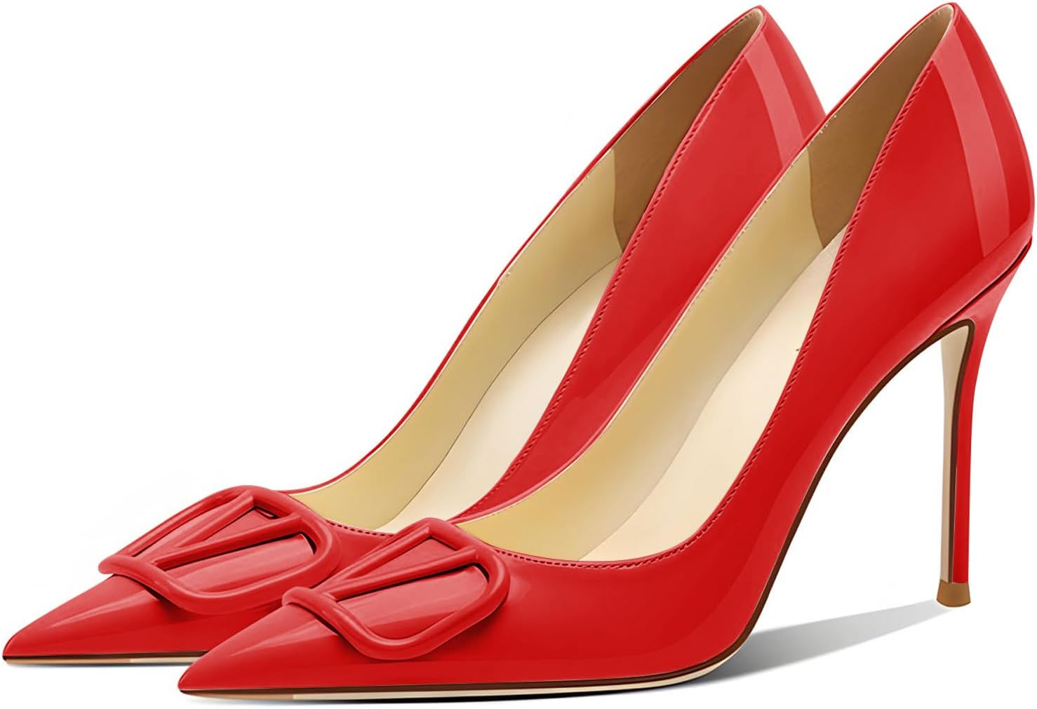 Women's 3.9IN Pointed Toe Stiletto Pumps Shoes Elegant High Heels for Party Wedding Banquet - Image 4