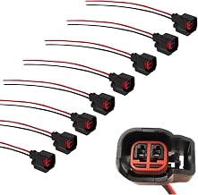 8 PCS Fuel Injector Connector Pigtail - Compatible with Dodge,Ford,Chevrolet,Buick,J-eep,and More Fuel Injector Wiring Harness Replace#5013995AA,5161919AA