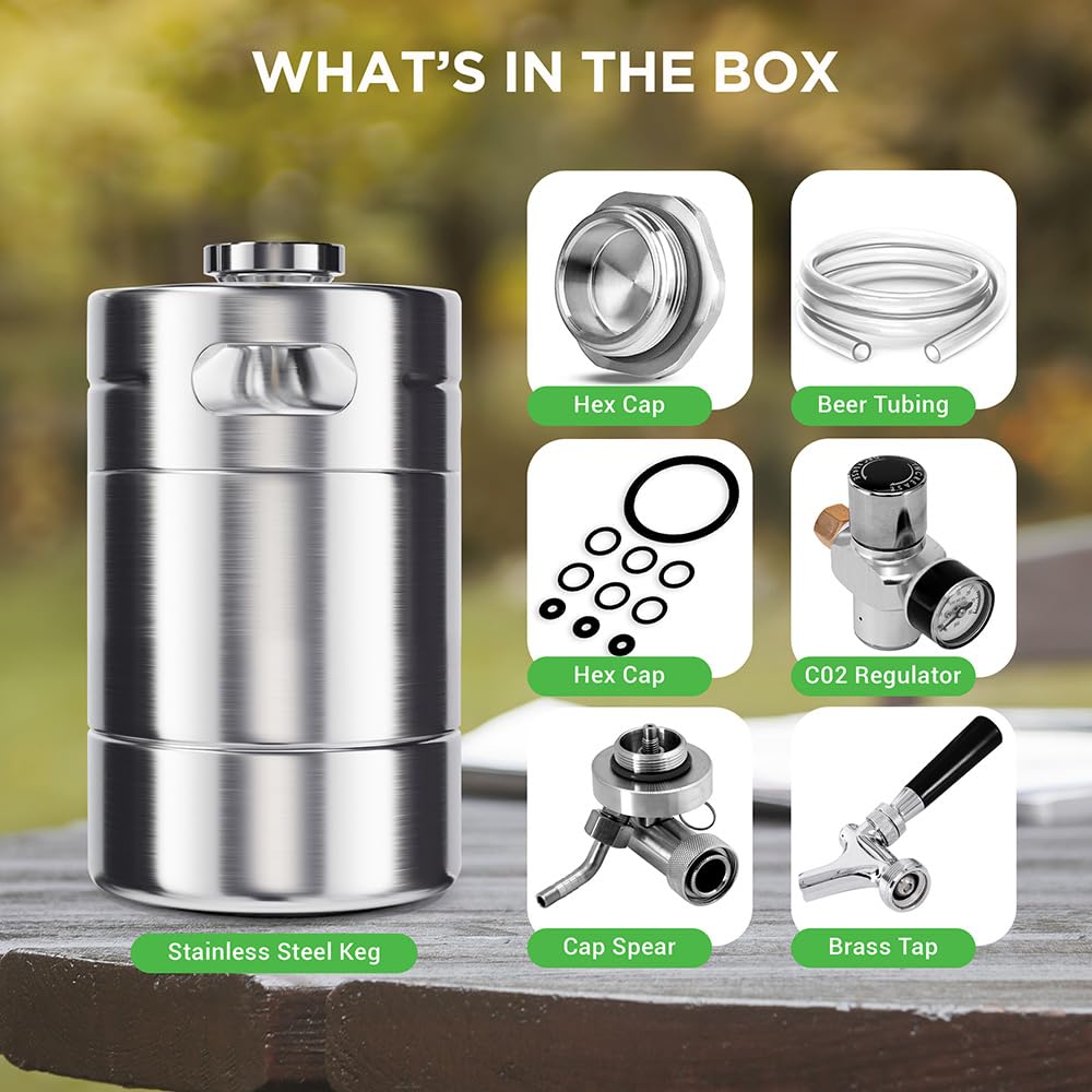 NutriChef Dispensador de Barril, plástico, Legacy Stainless