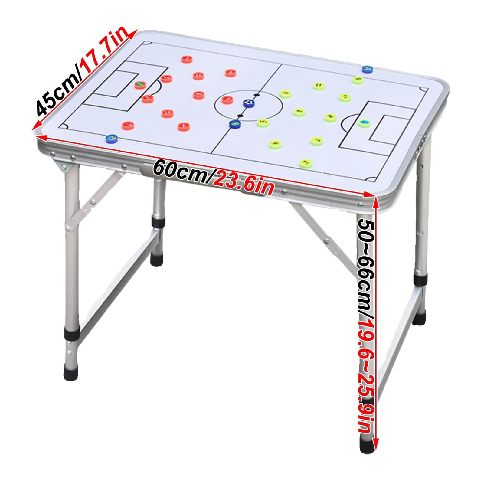Tablero de Tácticas de Fútbol, ​​Pizarra Plegable para Entrenadores