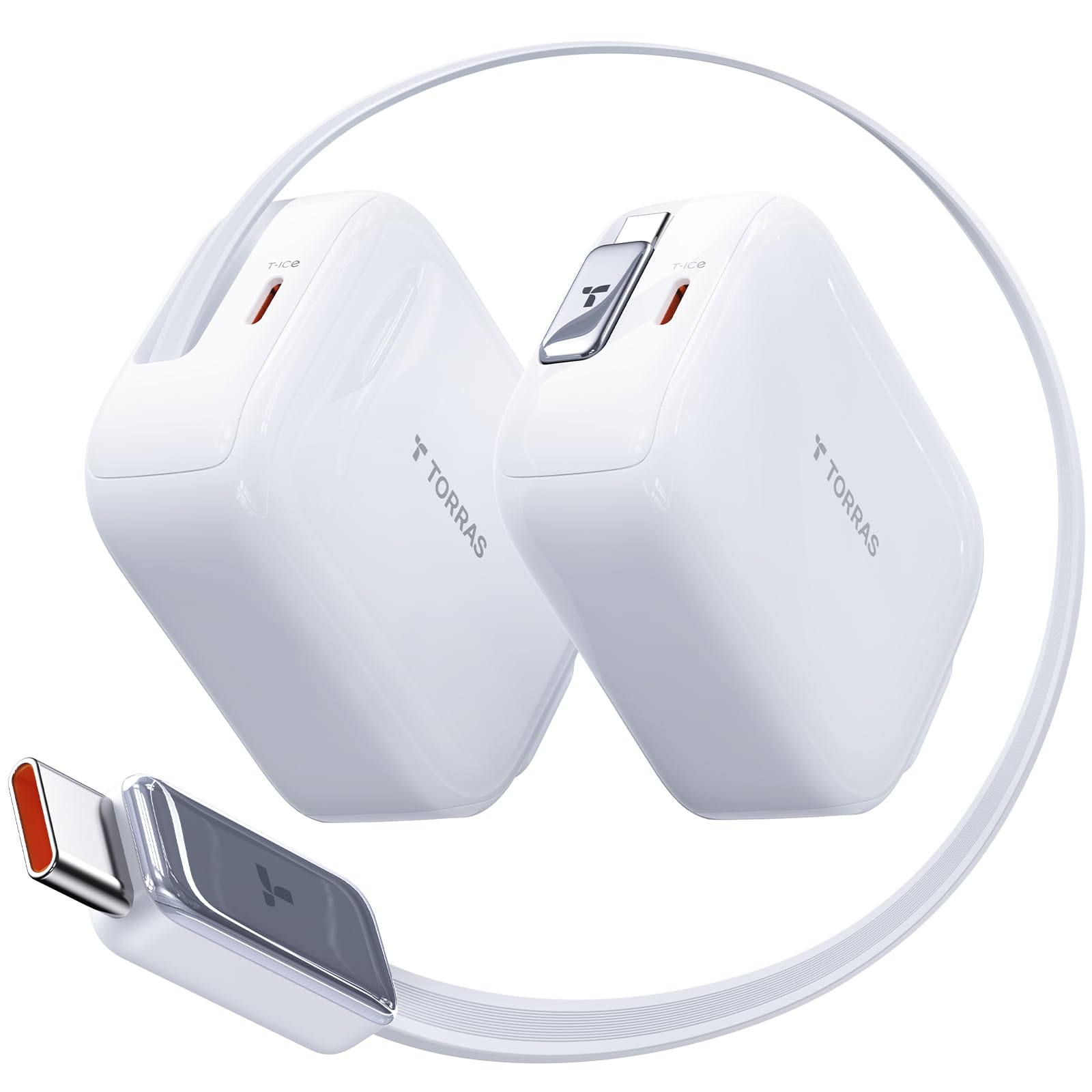 Amazon | TORRAS FlexLine 67W 急速充電器 業界最長巻き取り式【100CM