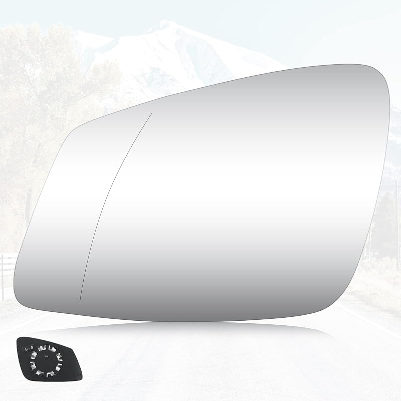 Vidro de espelho retrovisor esquerdo aquecido Youxmoto para BMW – Referências 51167285005/51167251583