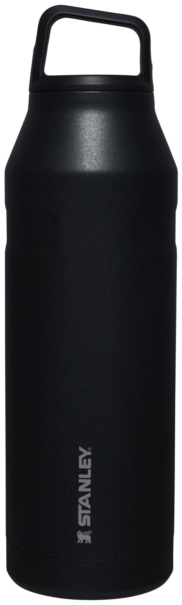 STANLEY IceFlow Cap and Carry Water Bottle 50 oz | Wide Mouth Twist Lid | Lightweight and Leakproof for Travel and Sports | Insulated Stainless Steel | BPA-Free | Black Glimmer-image-13