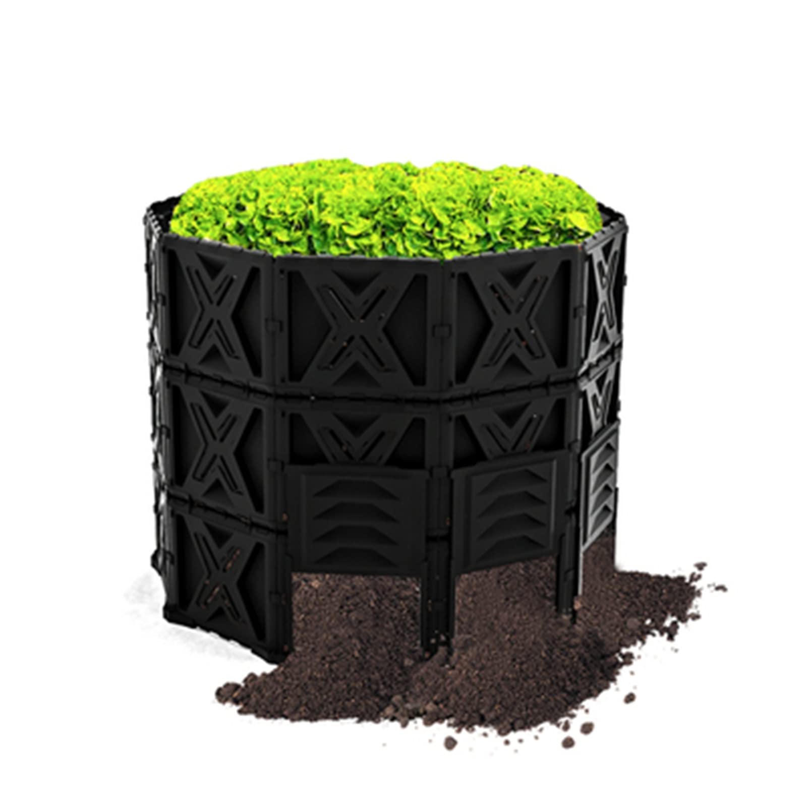 Amazon.co.jp: 堆肥箱 ガロン堆肥ビンの屋外の補正の簡単な大容量の
