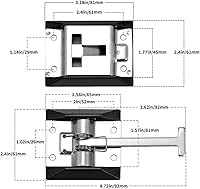Vista 4 de 2 soportes para puerta de autocaravana, acero inoxidable 304, más grueso, estilo T, pestillo para puerta de entrada, para caravana, remolque