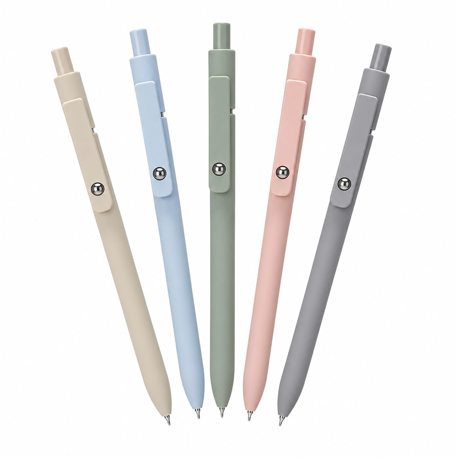 Morandi Gelschreiber, 0,5 mm, schnell trocknend, japanische Pastellfarben, einziehbare Tinte, feine Spitze, glattes und flüssiges Schreiben, Büro- und Schulbedarf, ideal zum Schreiben, Zeichnen