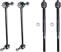 Vista 541 de Detroit Axle - Kit de suspensión delantera de 10 piezas para Chevy Aveo Aveo5 Pontiac G3 Wave 2 Ready Struts Assembly 2 Enlaces de barra