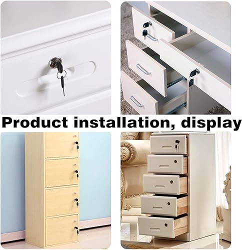 Miniatura 7 de Cerradura de cajón de gabinete, cerradura de buzón, modelo CT-138-22 para fijar documentos importantes y cajones (diámetro del agujero 0.75