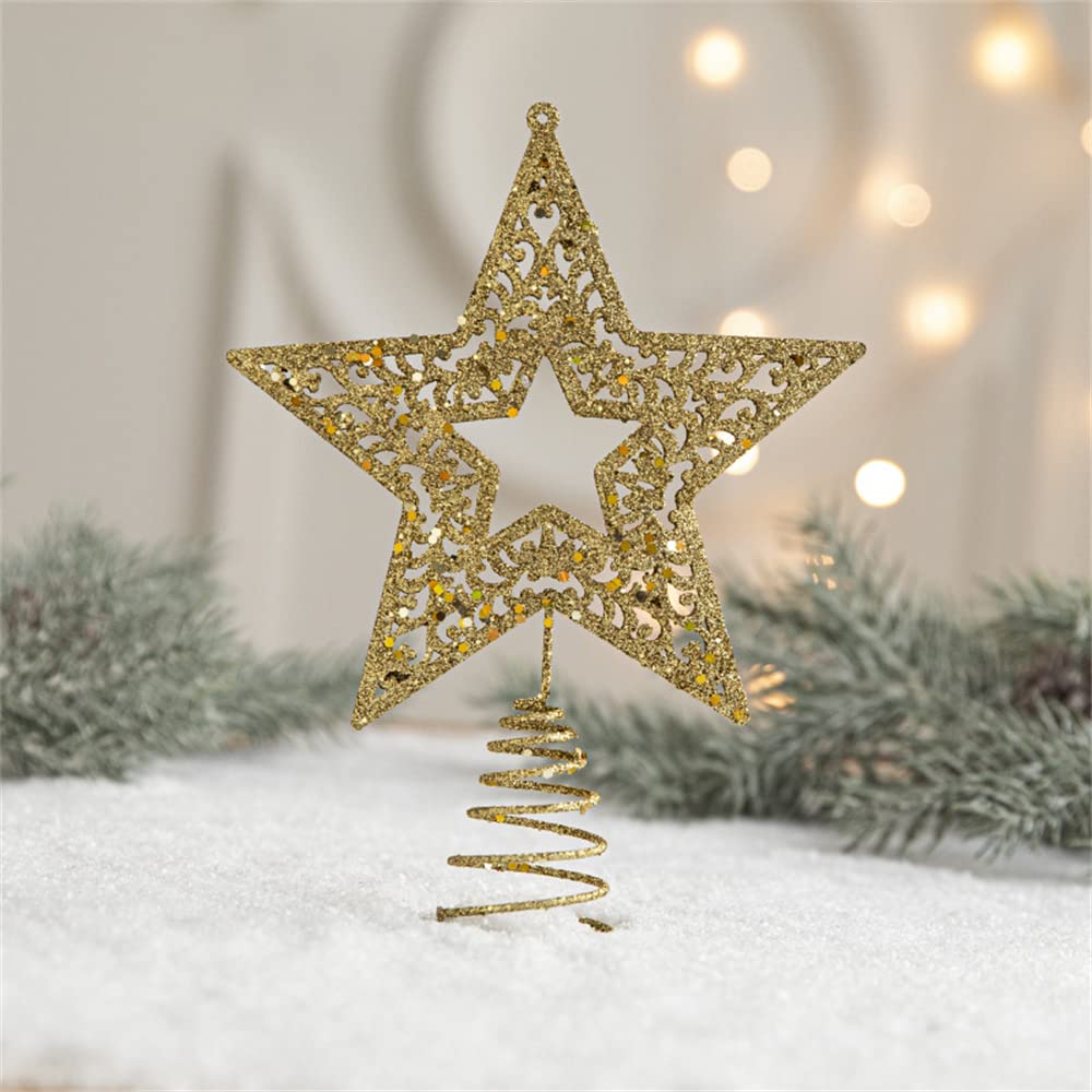 クリスマスツリー✩【スタージュエリー】 Amazon.co.jp: DUOLEIMI ツリートップスター クリスマス トップスター
