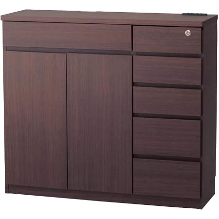 Amazon ベルメゾン ファックス台 完成品 大容量収納 電話台 Fax台 ダークブラウン C 幅90 奥行30 電話台 Fax台 オンライン通販