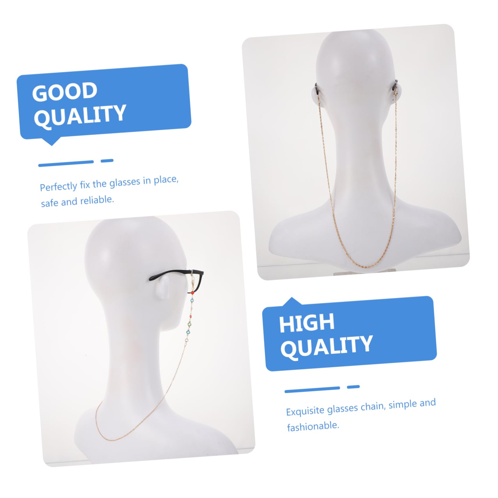 30stücke Teiliges Brillenketten Mit Perlen Und Maskenhalter Anti-verlust Brillenband Bunten Farben Für Sport Und Freizeit Für Damen Und Herren