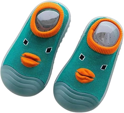 MOMISY Baby Anti-Skid Shoe Socks, Rubber Sole, Unisex, Low Top, Indoor Casual Wear, 3 Pairs